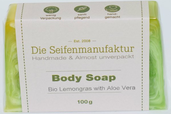 Bio-Aromaseife mit Aloe Vera "Lemongras"